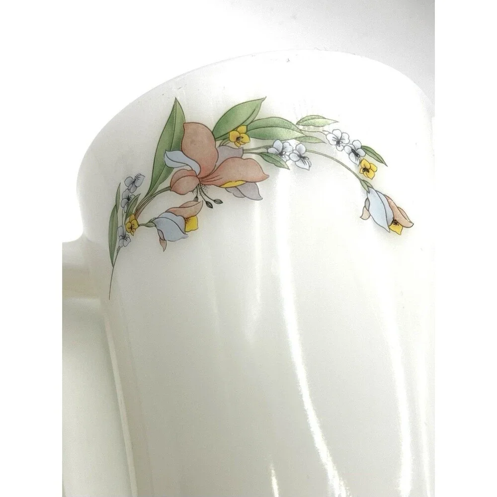 Vintage Dynasty Glassware Pitcher/2 Bowls 70’s 80’s Floral Romantic Cottagecore